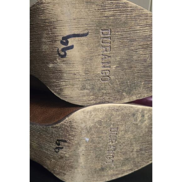 Durango Crush Brown Ladies Pull On Westin Leather Boots Size US 9M - Picture 6 of 11